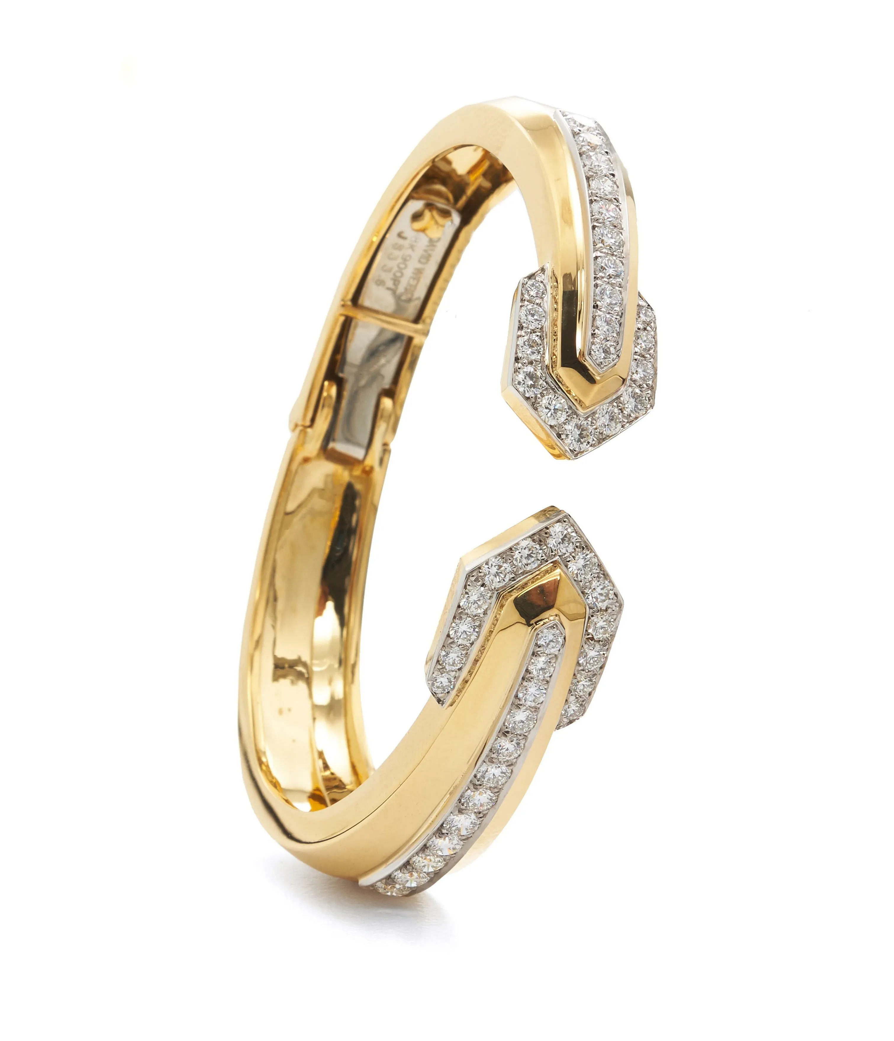 Park Avenue Arrow Bangle, 18K Polished Gold