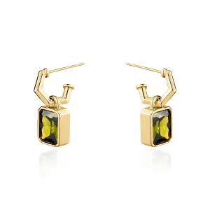 PERIDOT CRYSTAL EARRINGS