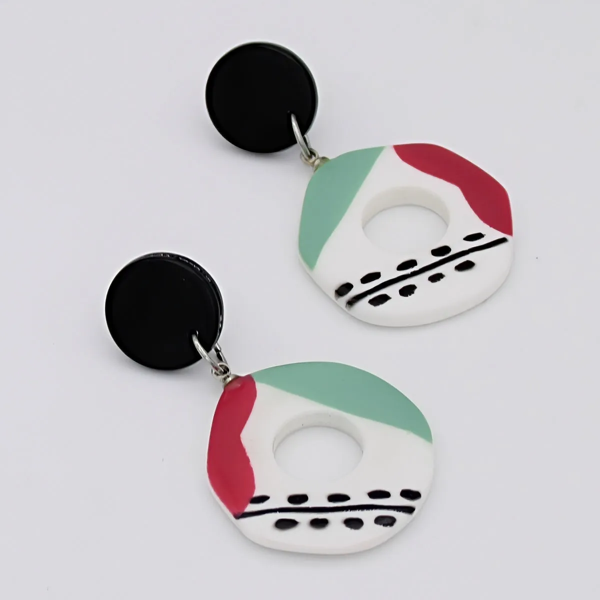 Round Brushstroke Earring