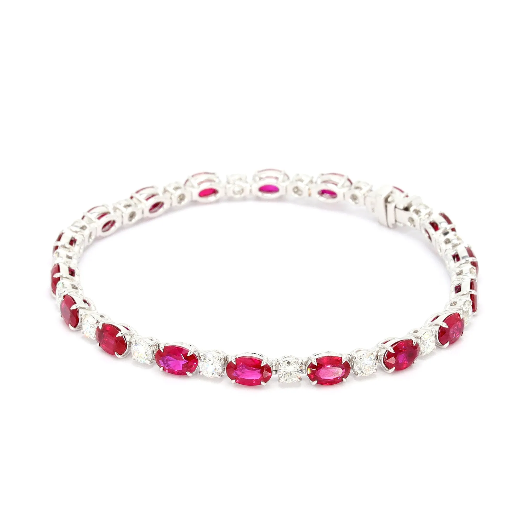 Ruby and Diamond Tennis Bracelet