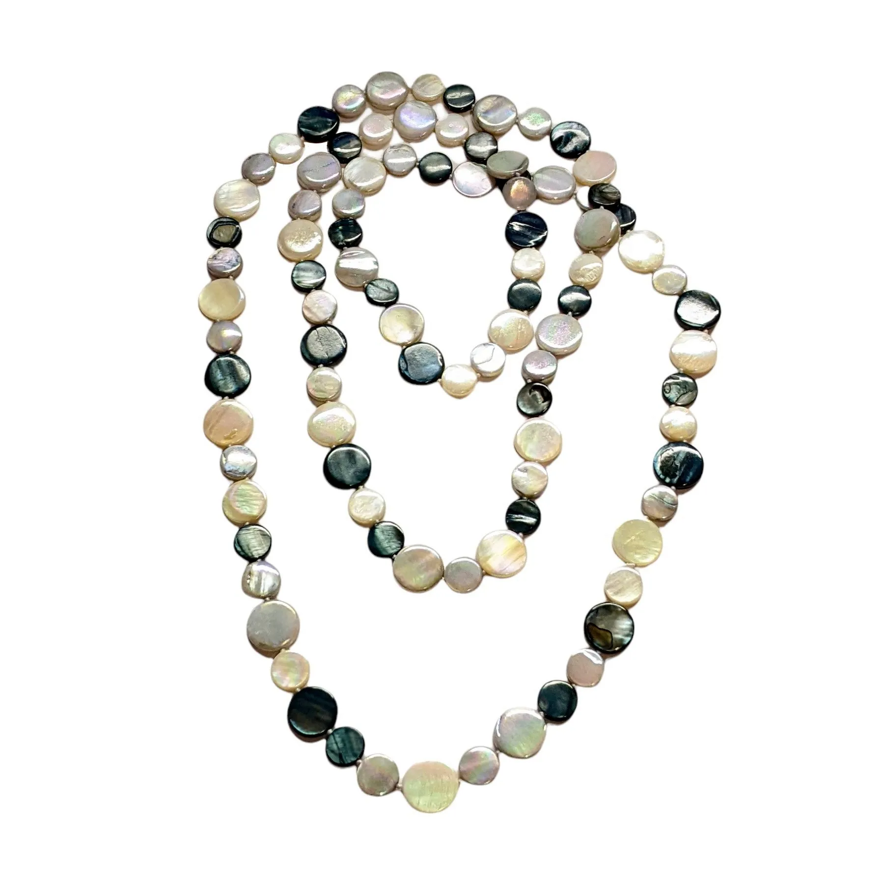 Single Strand Mother of Pearl Necklaces