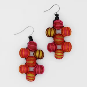 Spice Wrapped Bead Earrings