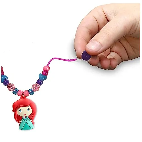 Tara Toys Disney Princess Necklace Activity Set, Create your own jewelry, easy for little hands [Amazon Exclusive] 9.7x8.18x2