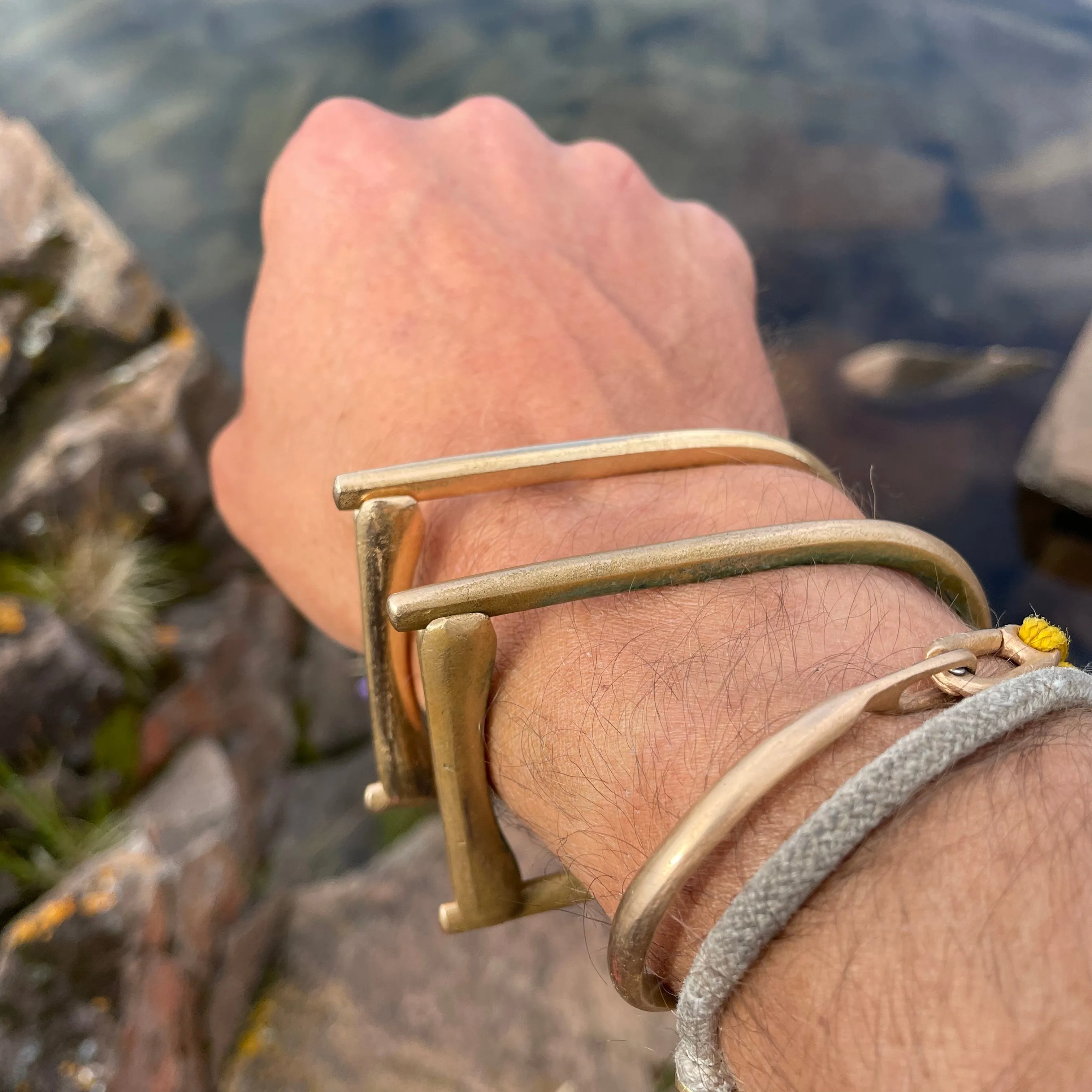 Tension Bar Bracelet by Bryan Hansen Metals