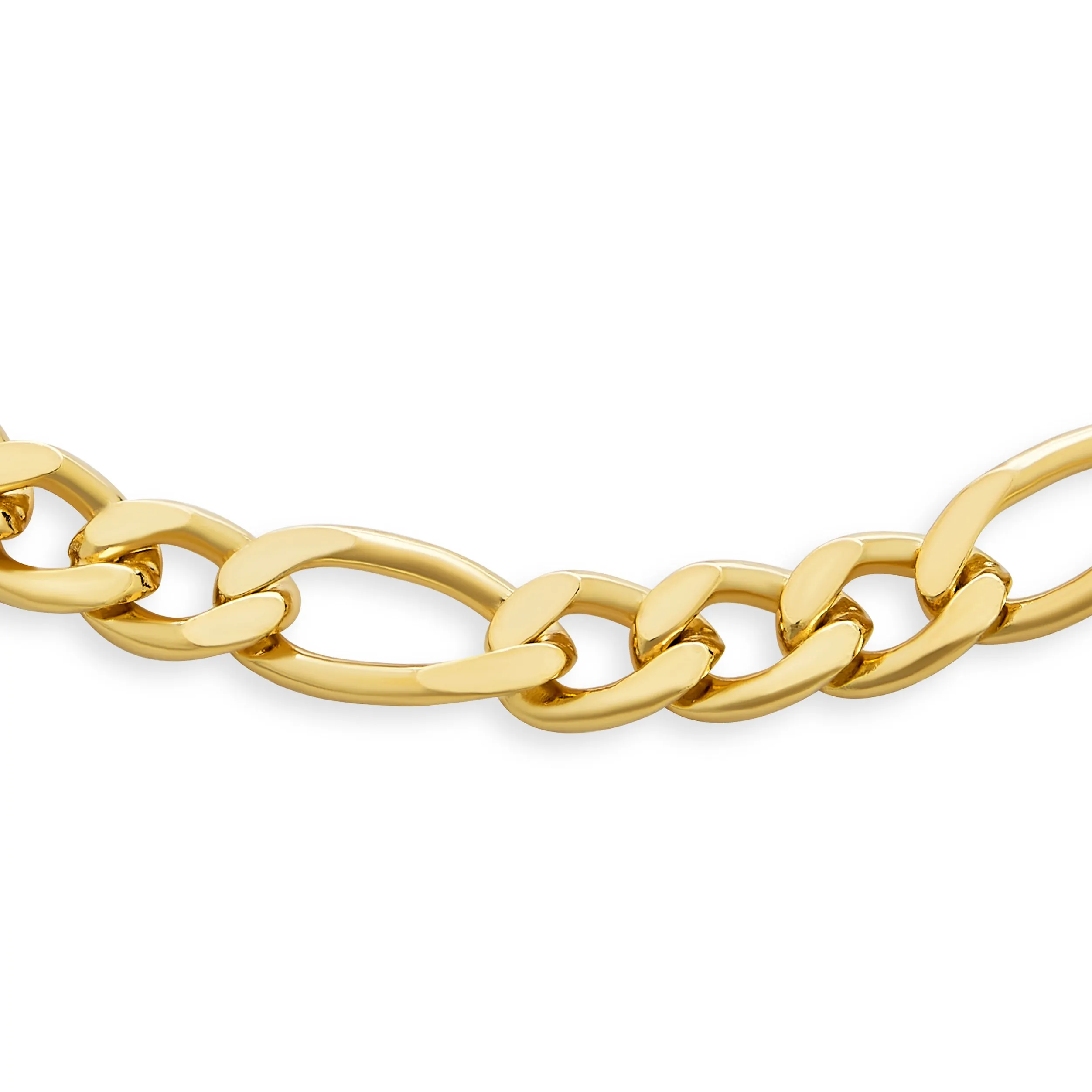 Traditional Men's 7MM Miami Cuban Chain Link Bracelet 18K Gold Plated 8-8.5 Inch