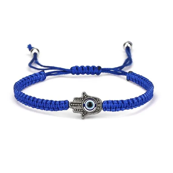 Turkish Lucky Evil Eye Bracelets Blue Evil Eye Bead Bracelet Men Women Handmade Lucky Jewelry Charm Bracelet Female Dropshipping