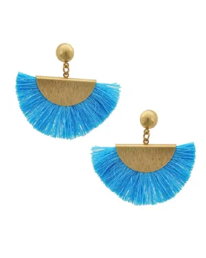 Turquoise Fringed Earrings