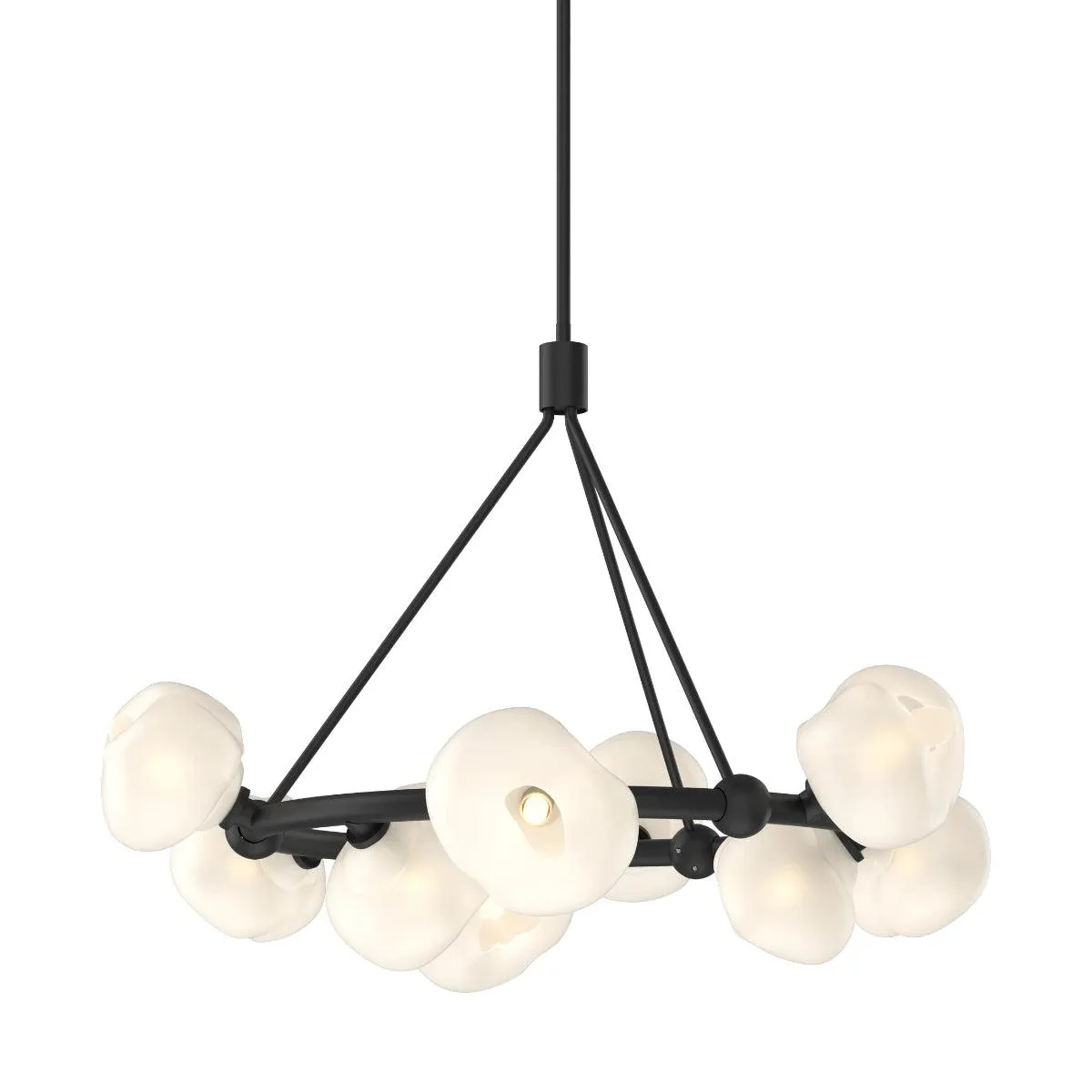 Ume 32 In. 9 Lights Pendant Light Frosted Glass