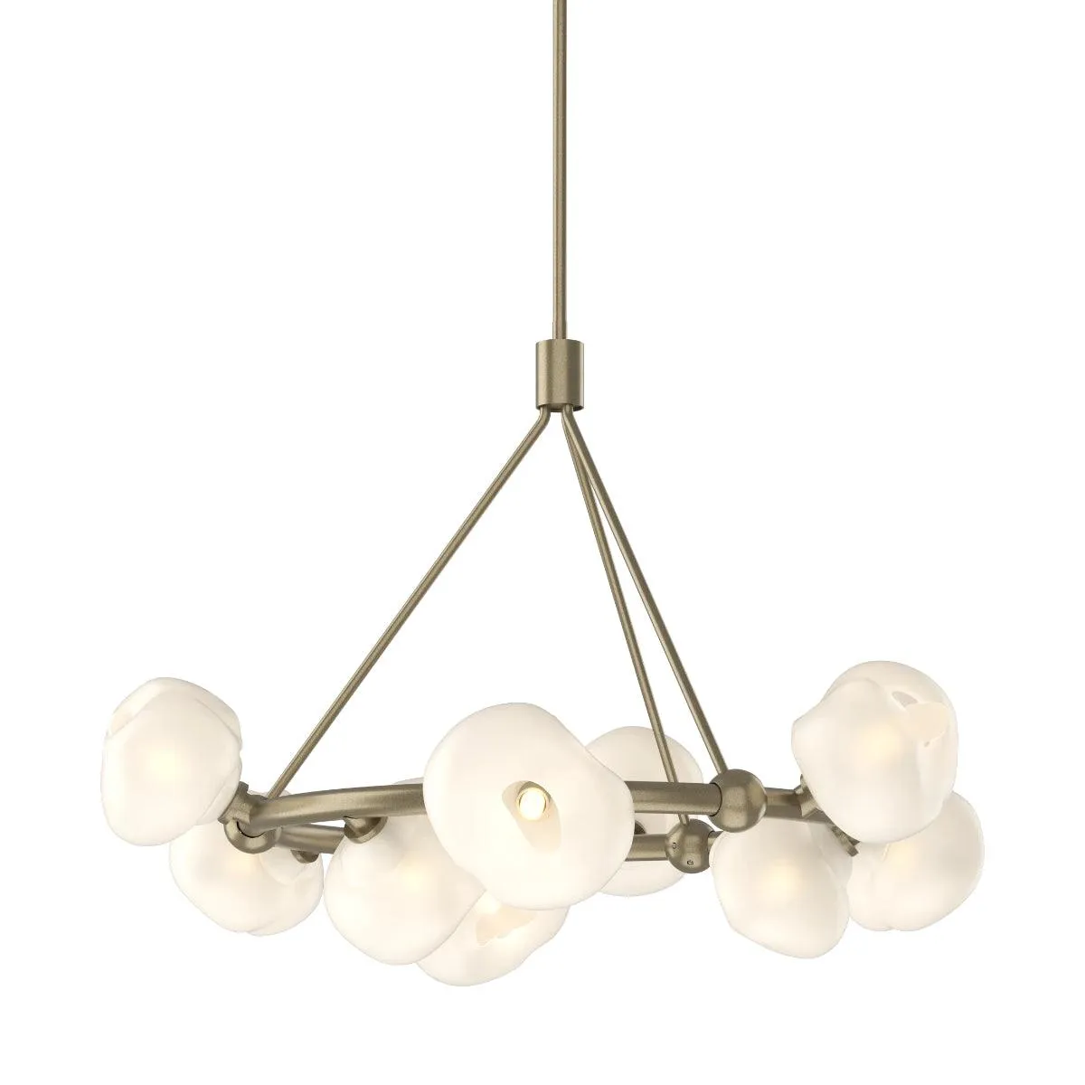 Ume 32 In. 9 Lights Pendant Light Frosted Glass