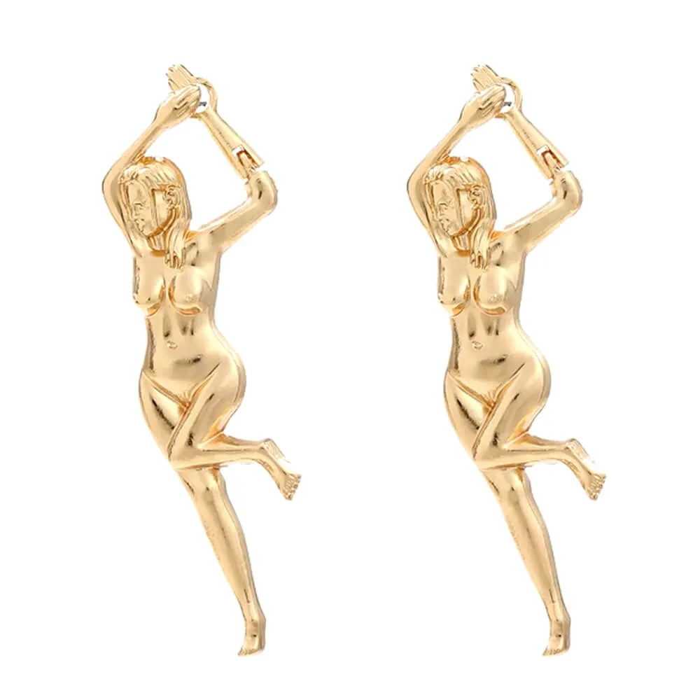 Vintage Style Female Body Earrings