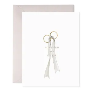 WEDDING RINGS GREETING CARD